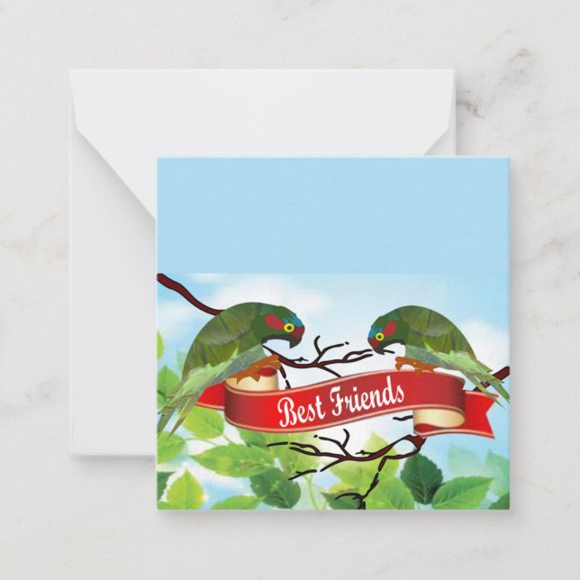 Cartão de Nota para Melhores Amigos (Frente)