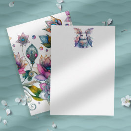 Cartão de Nota para Papel de Carta de Pastel