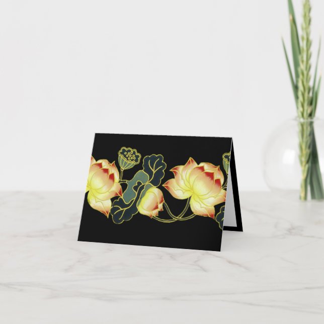 Cartão de Nota para Poppies Orientais - Vazio (Frente)