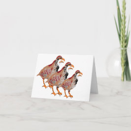 Cartão de Nota: Partridge