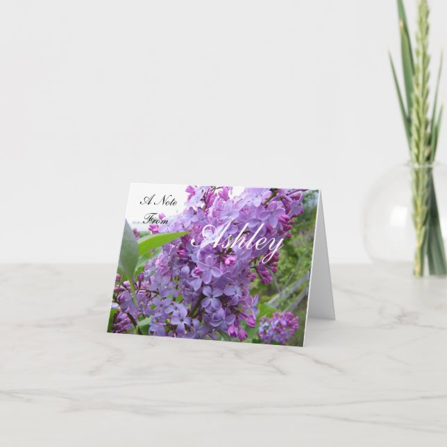 Cartão de Nota Personalizada (Frente)