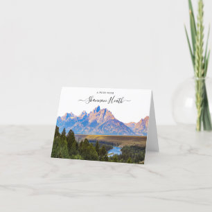 Cartão de Nota Personalizada do Grand Teton Nation