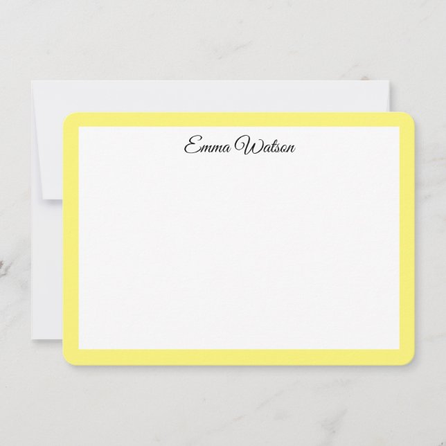 Cartão de Nota Personalizado (Frente)