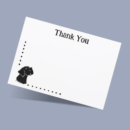 Cartão de Nota Personalizado Cachorro Preto Cachor