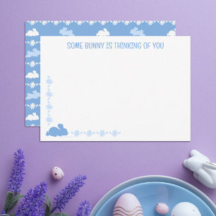 Cartão de Nota Personalizado Coelhinho Fofo Daisy 