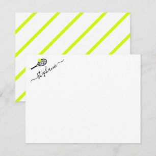 Cartão de Nota Personalizado com Listra de Tênis P