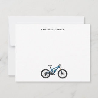 Cartão de Nota Personalizado de Bicicleta de Monta