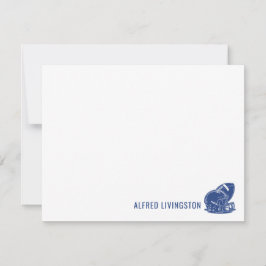 Cartão de Nota Personalizado de Rugby Papelaria de