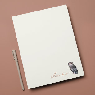 Cartão de Nota Personalizado Owl