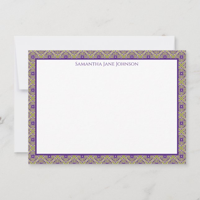 Cartão de Nota Personalizado | Papelaria  (Frente)
