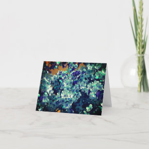 Cartão de Nota Personalizável Abstrato de Blossoma