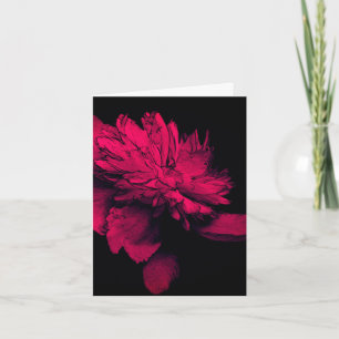 Cartão de Nota Personalizável de Arte Floral Verme