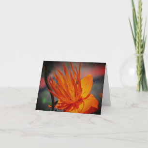 Cartão de Nota Personalizável de Flor Amarelo Lara
