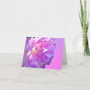 Cartão de Nota Personalizável de Flor Azalea Rosa