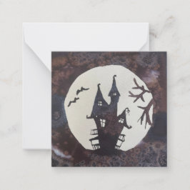 Cartão de Nota Plano de Halloween/Outono