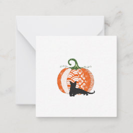 Cartão de Nota Plano de Halloween/Outono