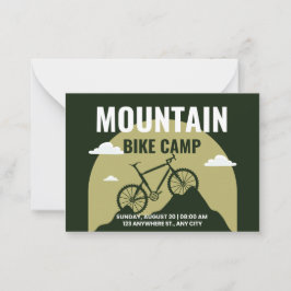 Cartão de Nota Plano de Montanha de Ciclismo de Av