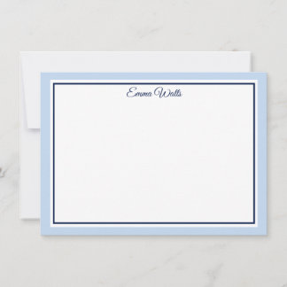 Cartão de Nota Plano Nome Personalizado