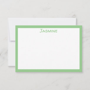 Cartão de Nota Plano Personalizado Contemporâneo