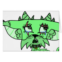 Cartão de nota prudente do caráter - vazio