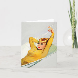 Cartão de Nota "Rapariga em Hammock"