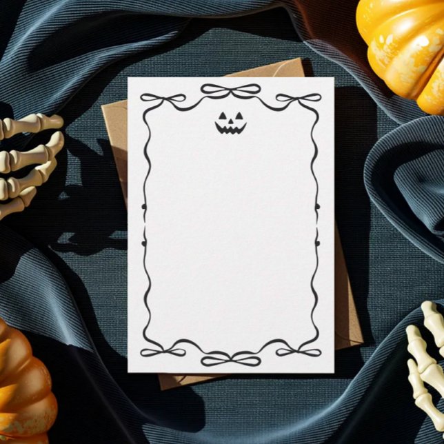 cartão de nota simples de Halloween assustador (Criador carregado)
