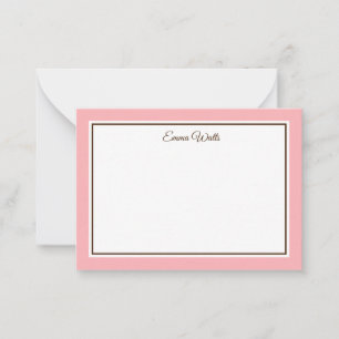 Cartão de Nota Simples de Nome Personalizado