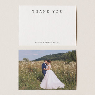 Cartão de Nota Simples de Obrigado Moderno