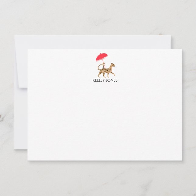 Cartão de Nota Simples Personalizado Chinoiserie C (Frente)