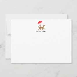Cartão de Nota Simples Personalizado Chinoiserie C