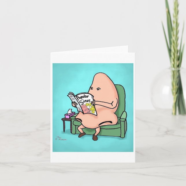 Cartão de Nota "Sinus Populares" Verde Weenii (Frente)