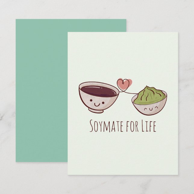 Cartão de Nota Soymate para a Vida (Frente/Verso)