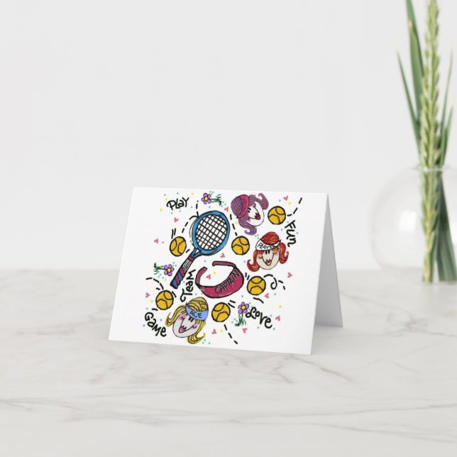 Cartão de Nota - Tênis Girls (Frente)