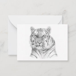 Cartão de Nota Tiger
