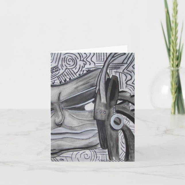 Cartão de nota tribal da fusão (Frente)