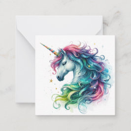Cartão de Nota Unicorn