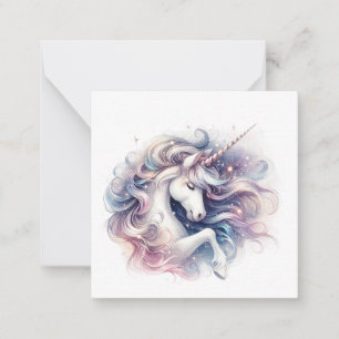 Cartão de Nota Unicorn