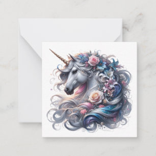 Cartão de Nota Unicorn