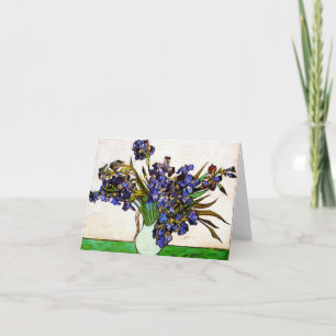 Cartão de Nota Van Gogh Vase of Irises