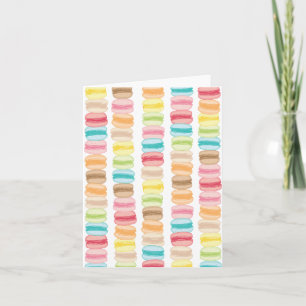 Cartão de nota vazio de Les Macarons