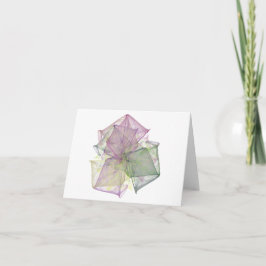 Cartão de nota VAZIO de Origami
