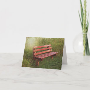 Cartão de Nota Vazio em Flores Selvagens