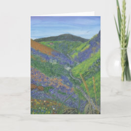 Cartão de nota vazio - primavera nas montanhas