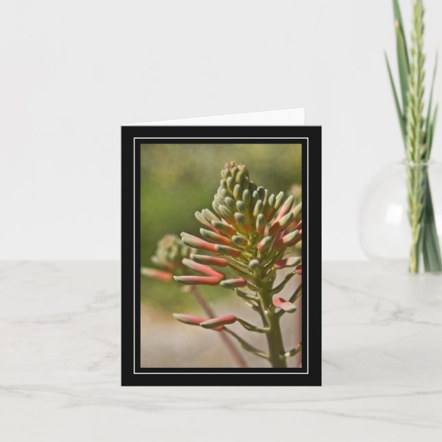 Cartão de Nota Vegetal Tropical (Frente)
