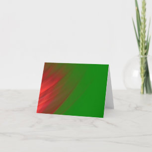 cartão de nota verde e vermelho