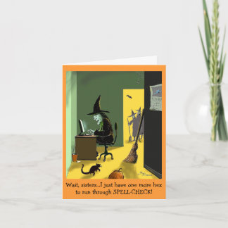 Cartão de Nota "Verificação Ortográfica" Verde Wee