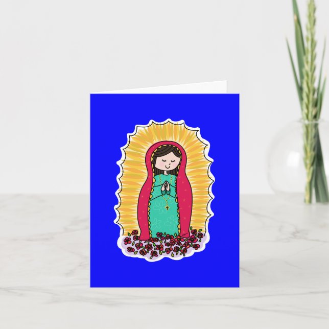 Cartão de Nota Virgen De Guadalupe (Frente)