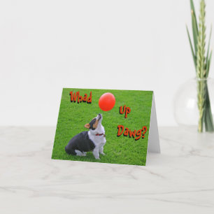 Cartão de Nota Welsh Corgi: O Que Foi Dawg?