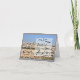 Cartão De Notas 1 John 1:9 Folded Notecard | He Forgives Sins