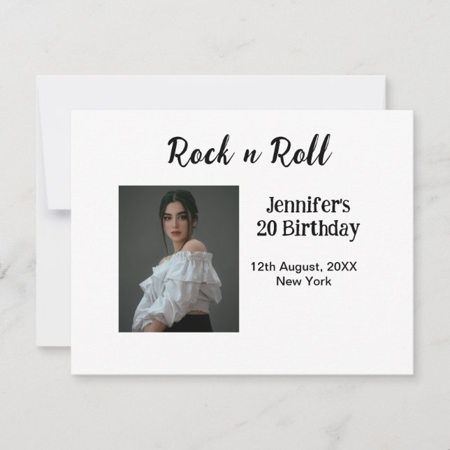 Cartão De Notas 20 do Rock n roll (Frente)